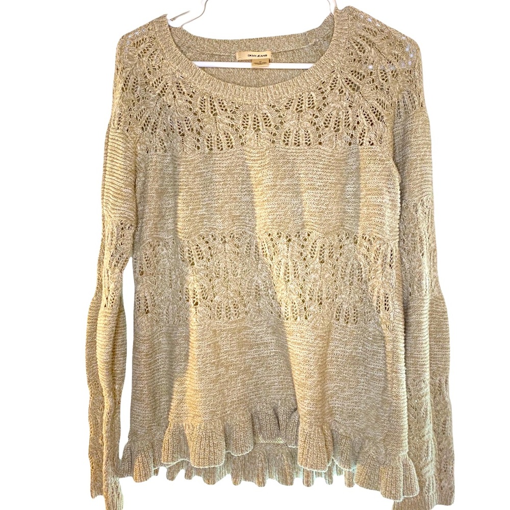 DKNY Jeans sweater. Size M. Cotton/Acrylic blend.